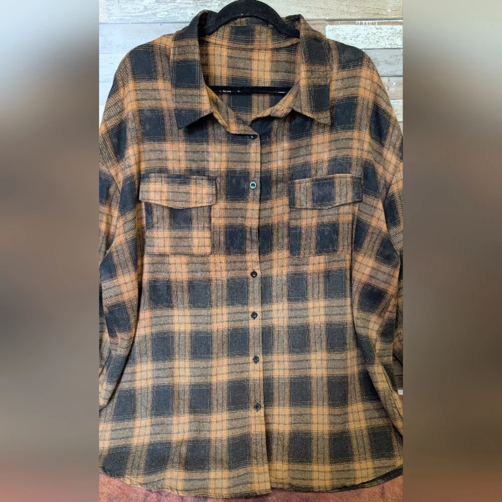Free Bird Lynyrd Skynyrd Graphic Upcycled Flannel Shirt - Picture 12 of 15